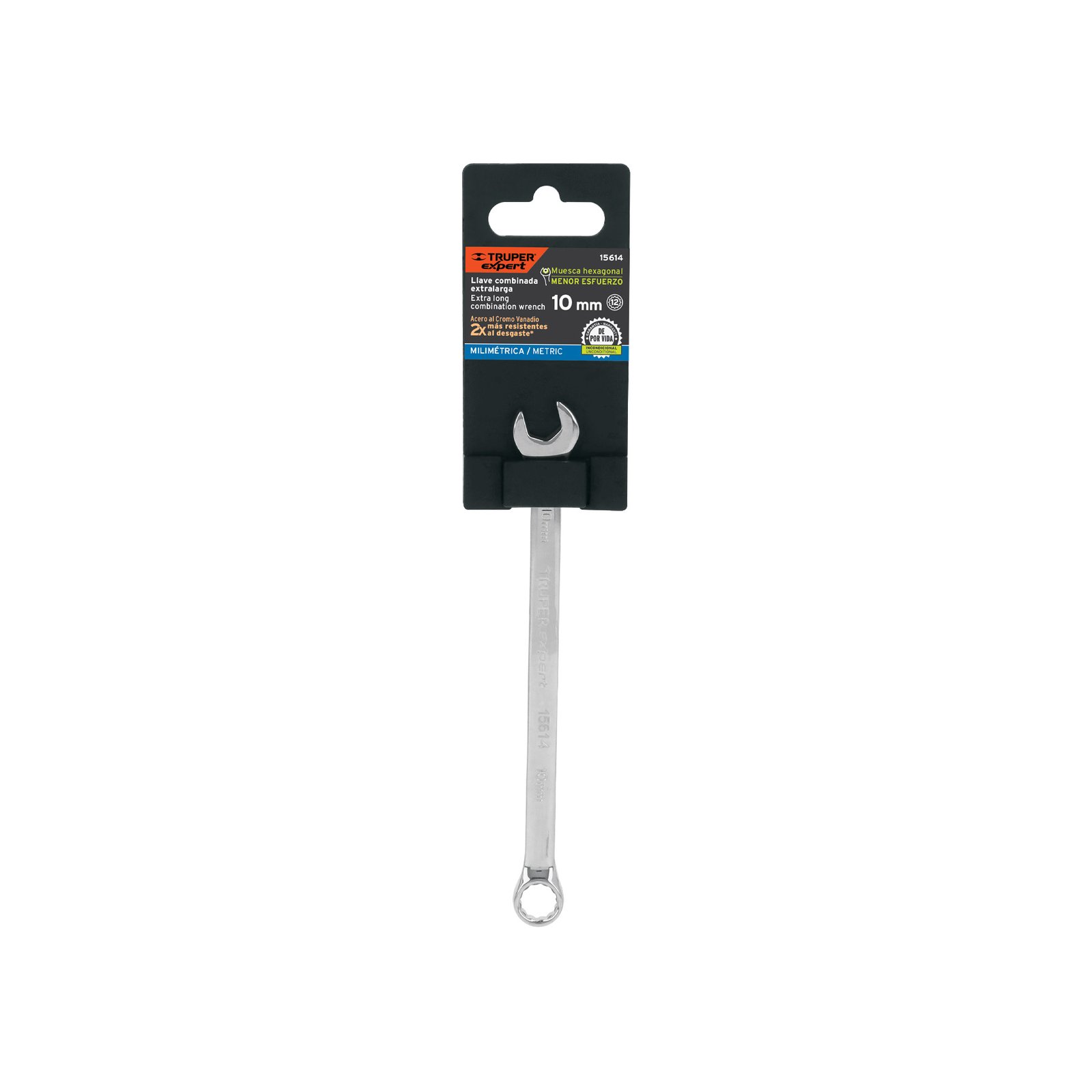 Llave combinada extralarga 10 mm x 164 mm de largo, EXPERT