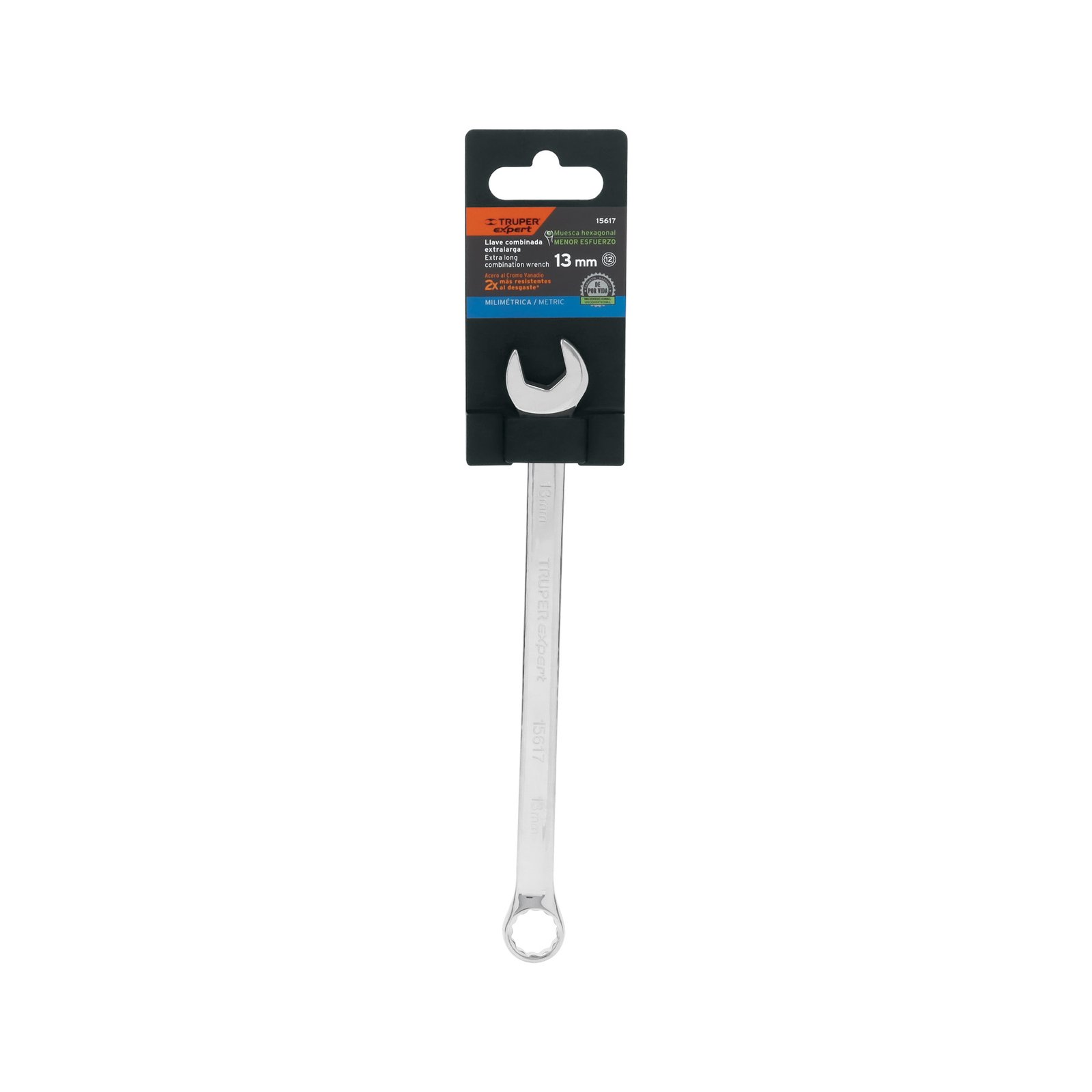Llave combinada extralarga 13 mm x 202 mm de largo, EXPERT