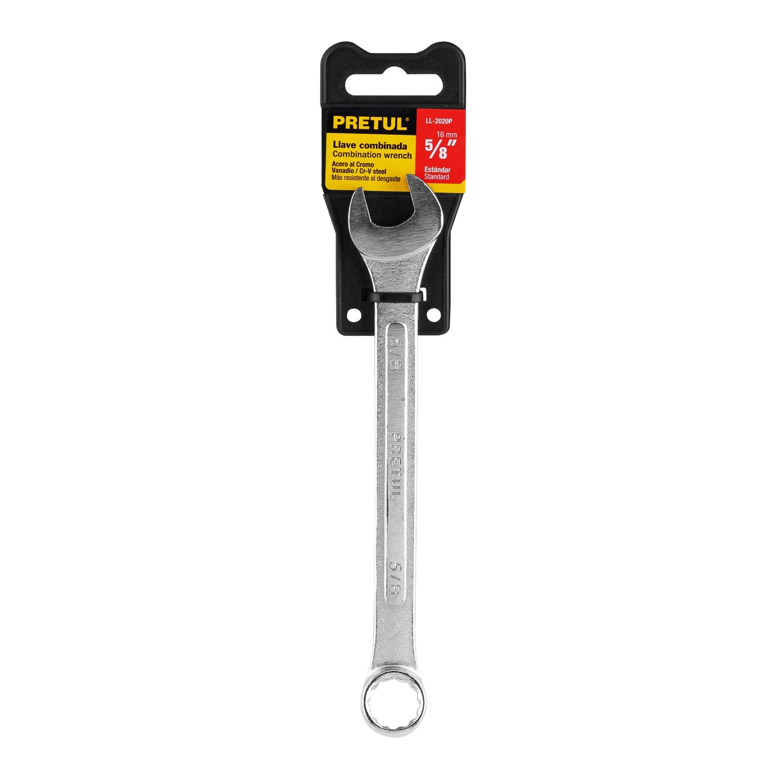 Llave combinada 5/8" x 200 mm de largo, PRETUL