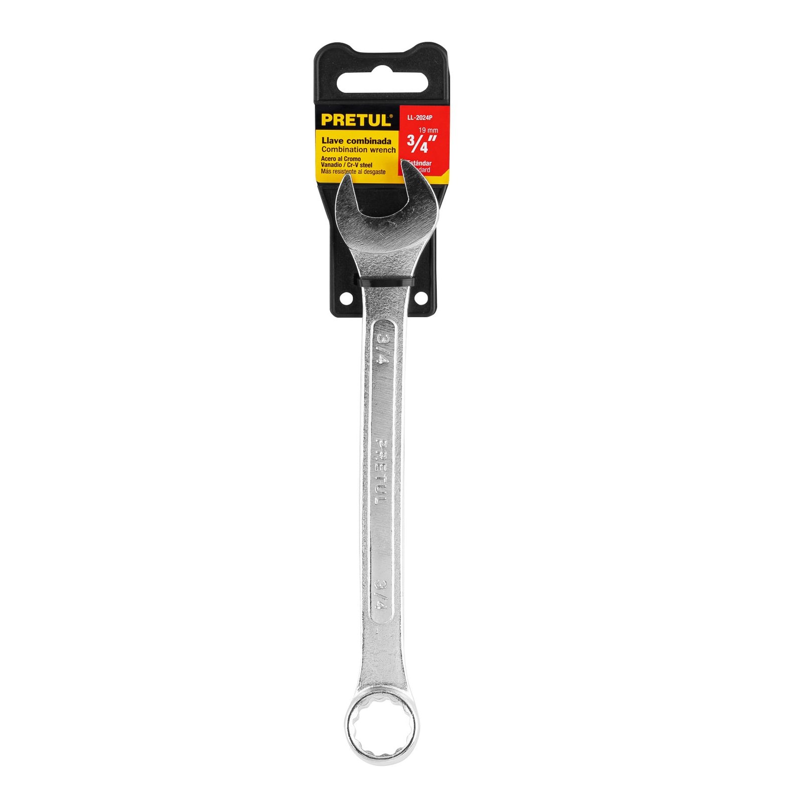 Llave combinada 3/4" x 230 mm de largo, PRETUL