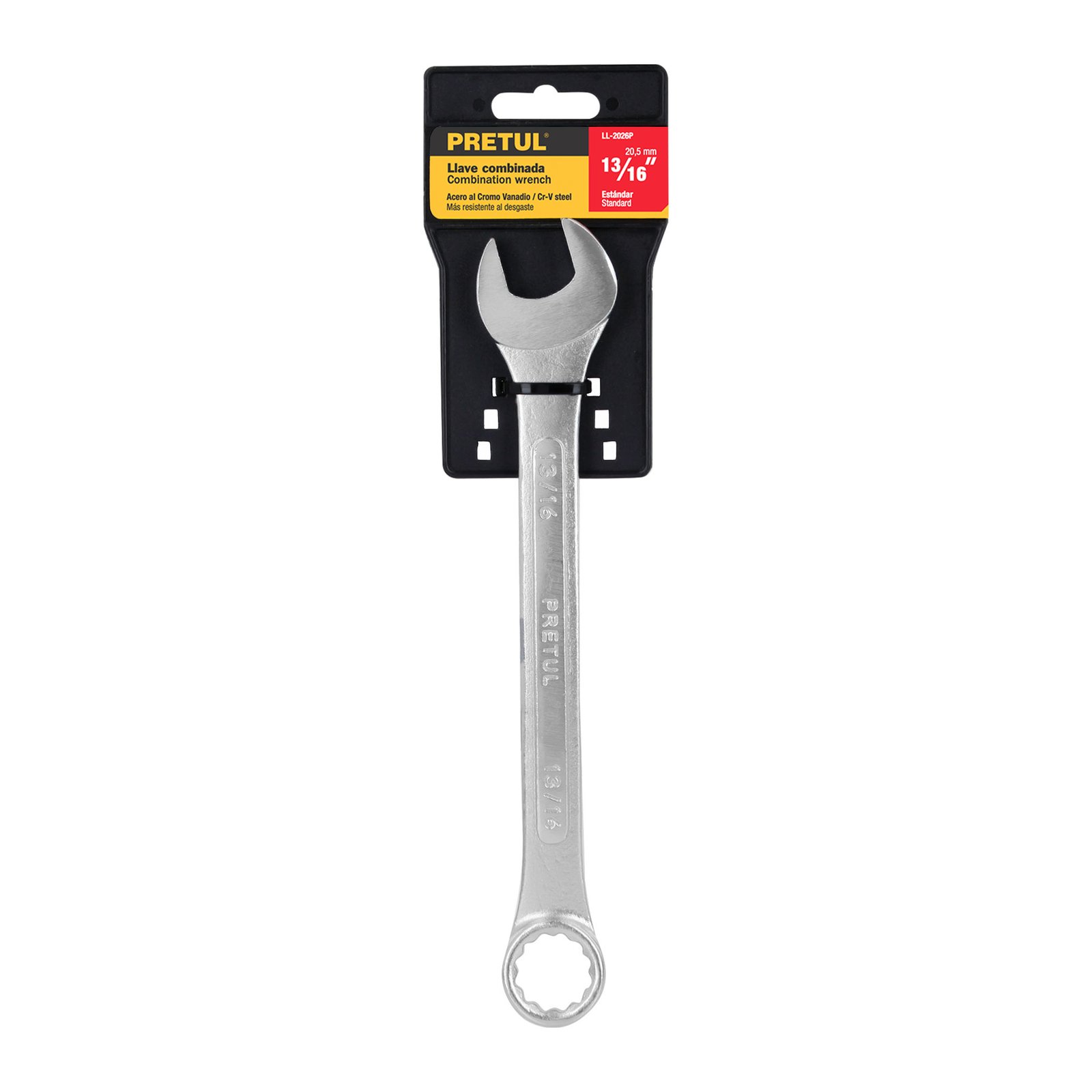 Llave combinada 13/16" x 250 mm de largo, PRETUL