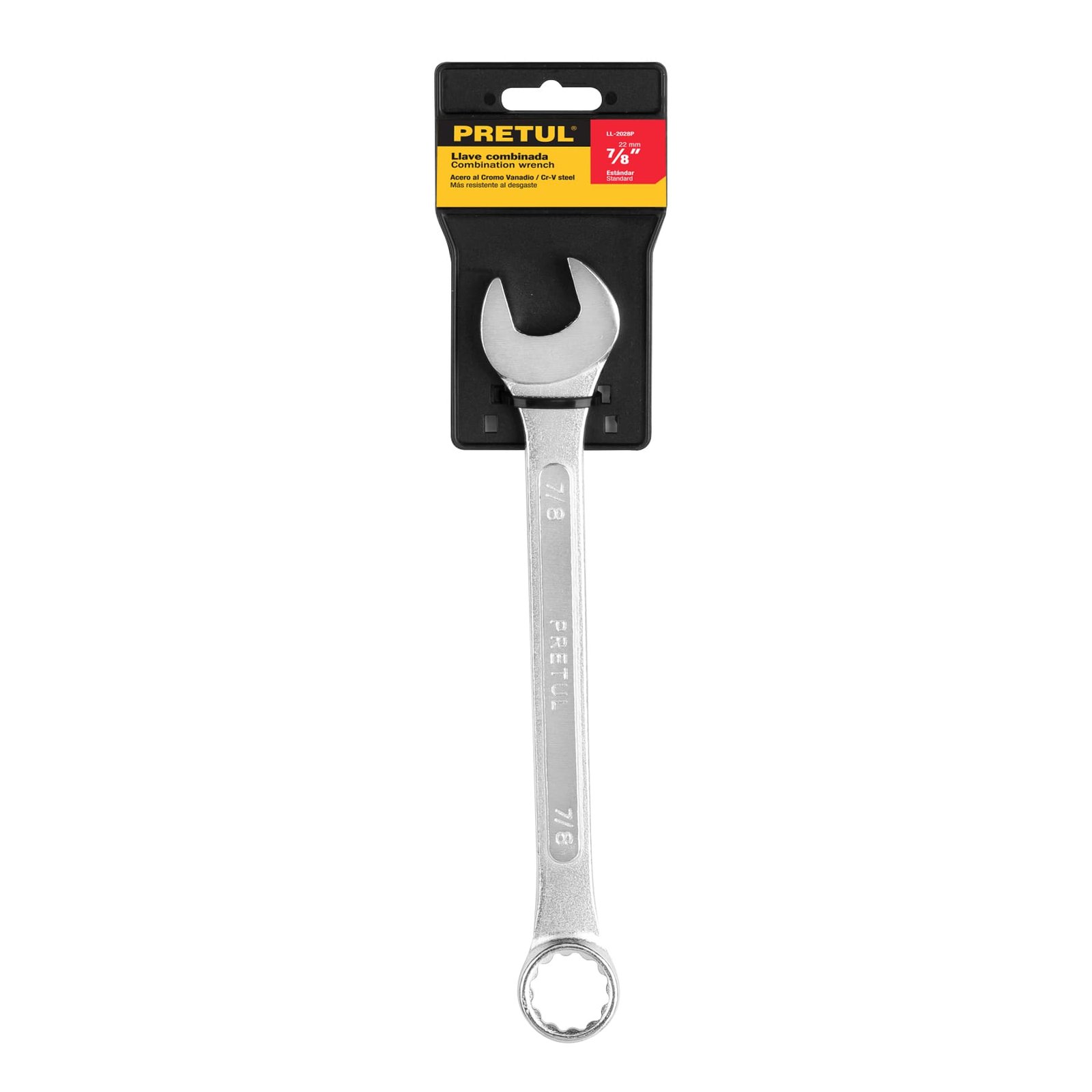 Llave combinada 7/8" x 260 mm de largo, PRETUL