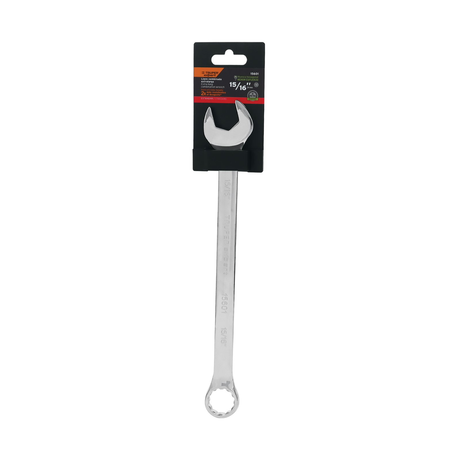 Llave combinada extralarga 15/16" x 336 mm de largo, EXPERT