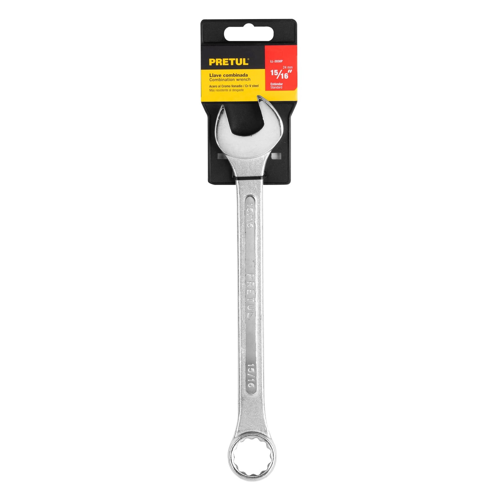 Llave combinada 15/16" x 280 mm de largo, Pretul
